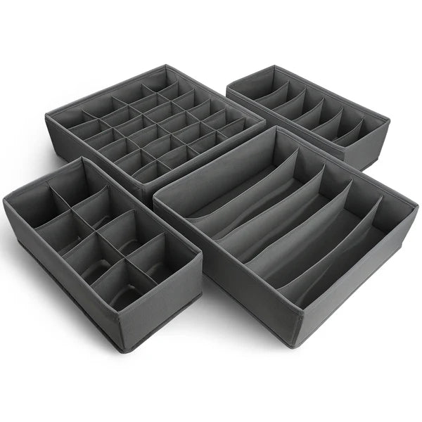 Pack of 4 Drawer Organizers- Dyed
