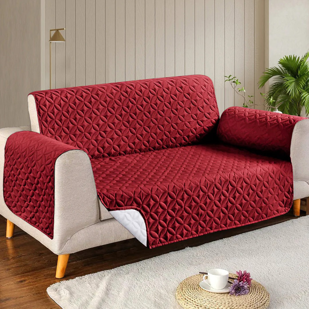 Floral Field Quilted Sofa Cover NCU0NNT2118
